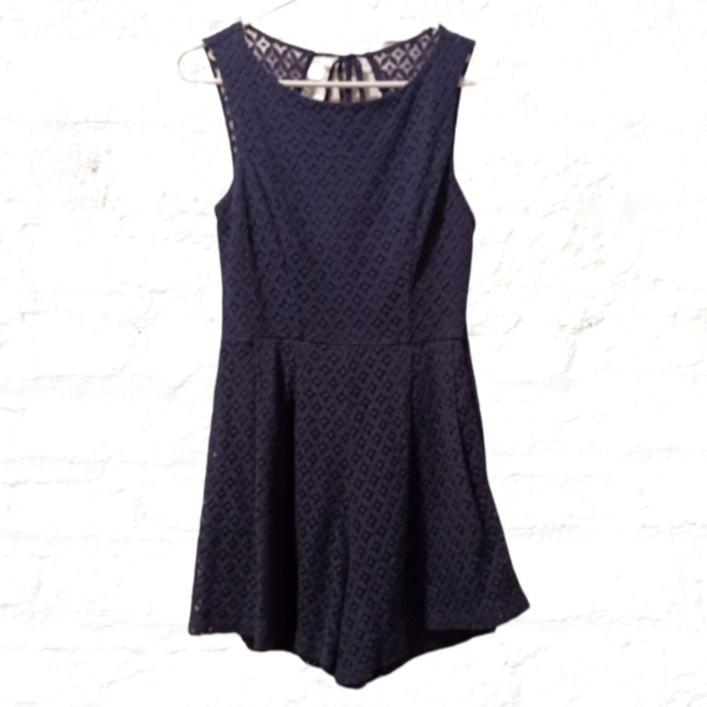 Maurices Romper Navy Blue Size Small